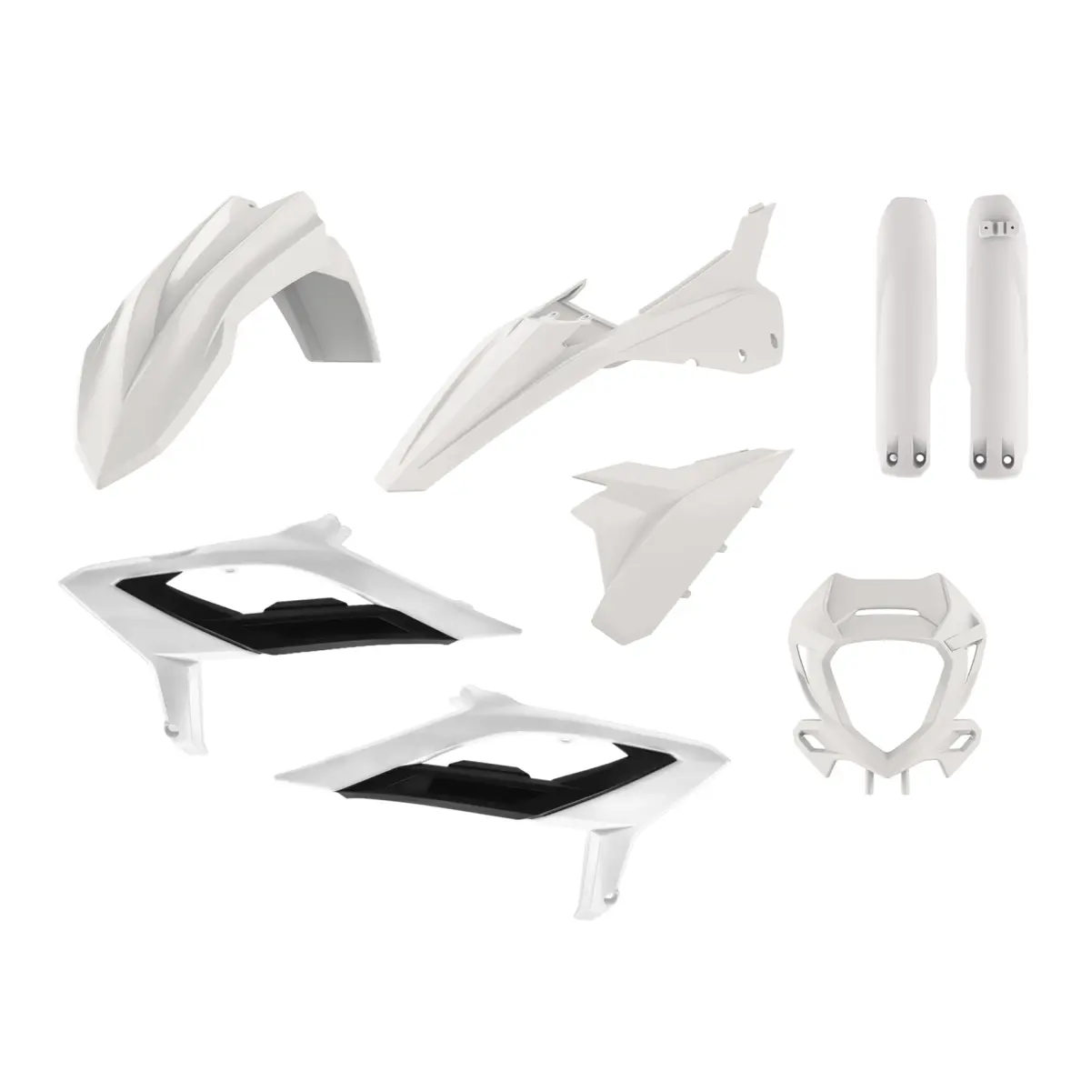 POLISPORT kompletní sada plastů (FULL KIT) BETA RR 2T/4T '23-'24 v sadě kryt světla (8667300004) a kryty tlumičů (8667300001) barva bílá (POLISPORT)