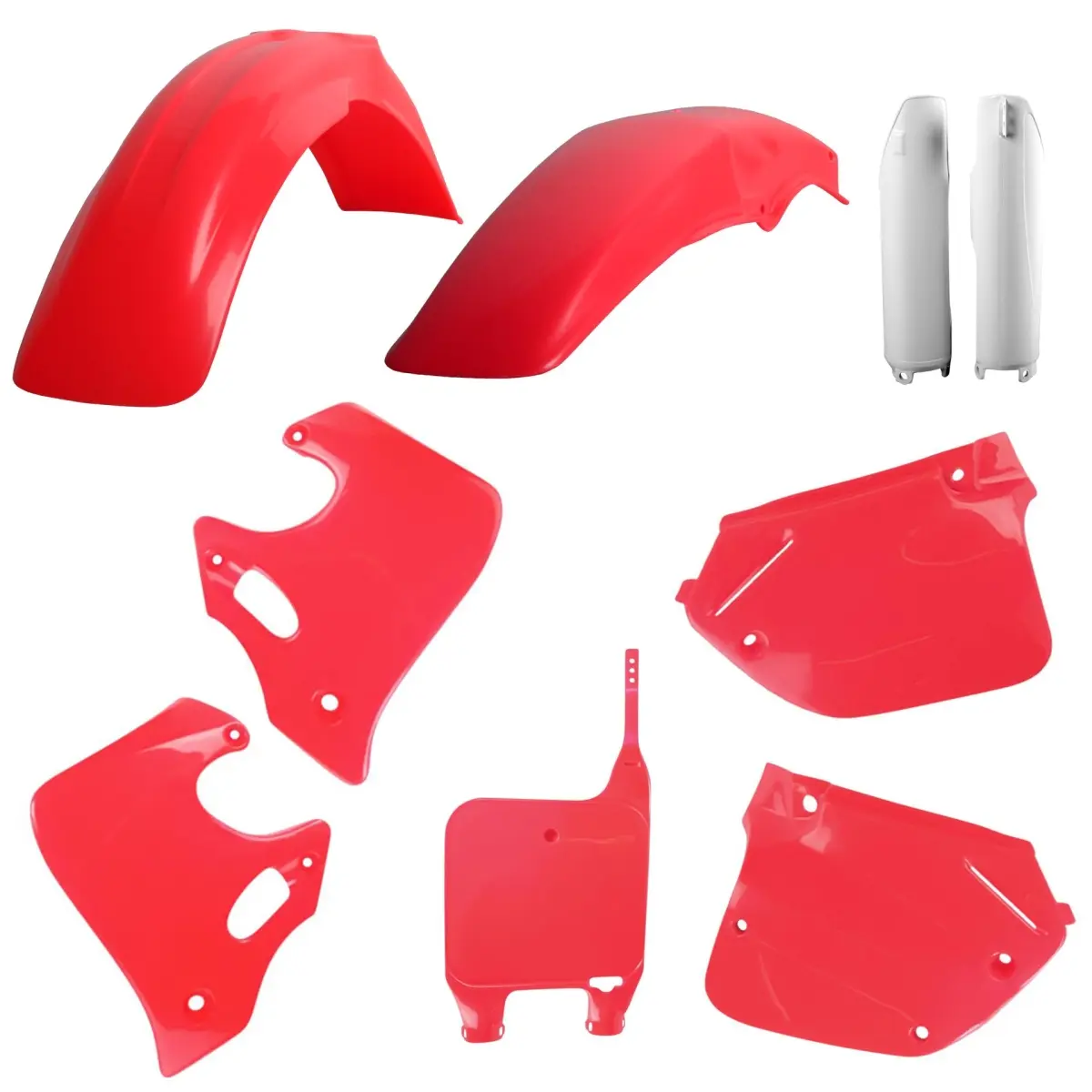 POLISPORT kompletní sada plastů (FULL KIT) HONDA CR 125 93-94; CR 250 92-94 v sadě přední tabulka (8680700002) a kryty tlumičů (8394000001) barva