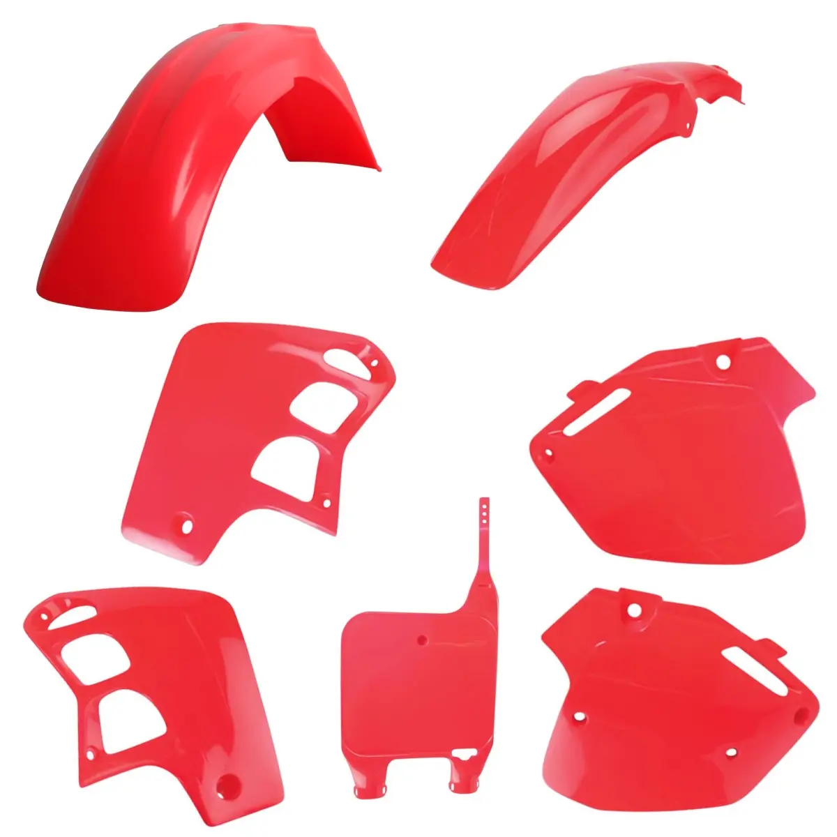 POLISPORT kompletní sada plastů HONDA CR 500 91-94 barva červená fluorescenční-R OEM (POLISPORT kompletní sada plastů HONDA CR 500 91-94 barva)
