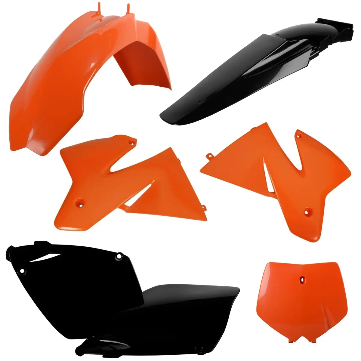 POLISPORT kompletní sada plastů KTM SX 00 v sadě přední tabulka (8660300001) barva oranžová černá (POLISPORT kompletní sada plastů KTM SX 00 v sadě)
