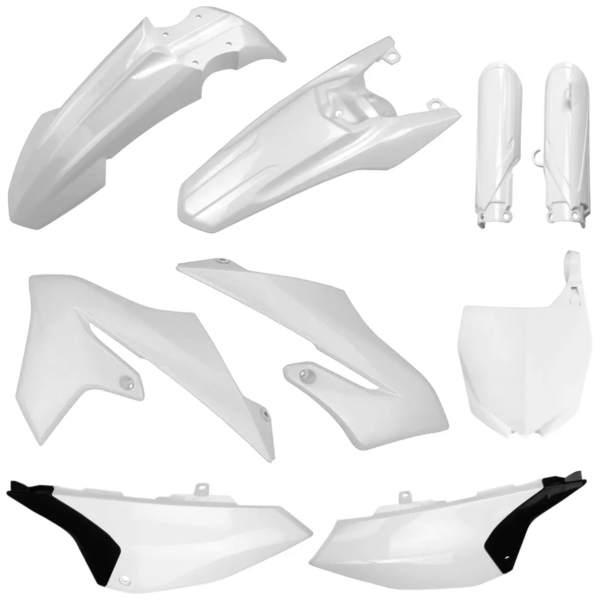 POLISPORT kompletní sada plastů (FULL KIT) YAMAHA YZ 65 19-26 v sadě přední tabulka (8665500001) a kryty tlumičů (8399800001) barva bílá ( )