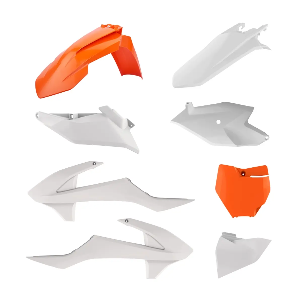 POLISPORT kompletní sada plastů KTM SX 85 18-24 barva bílá oranžová ( )