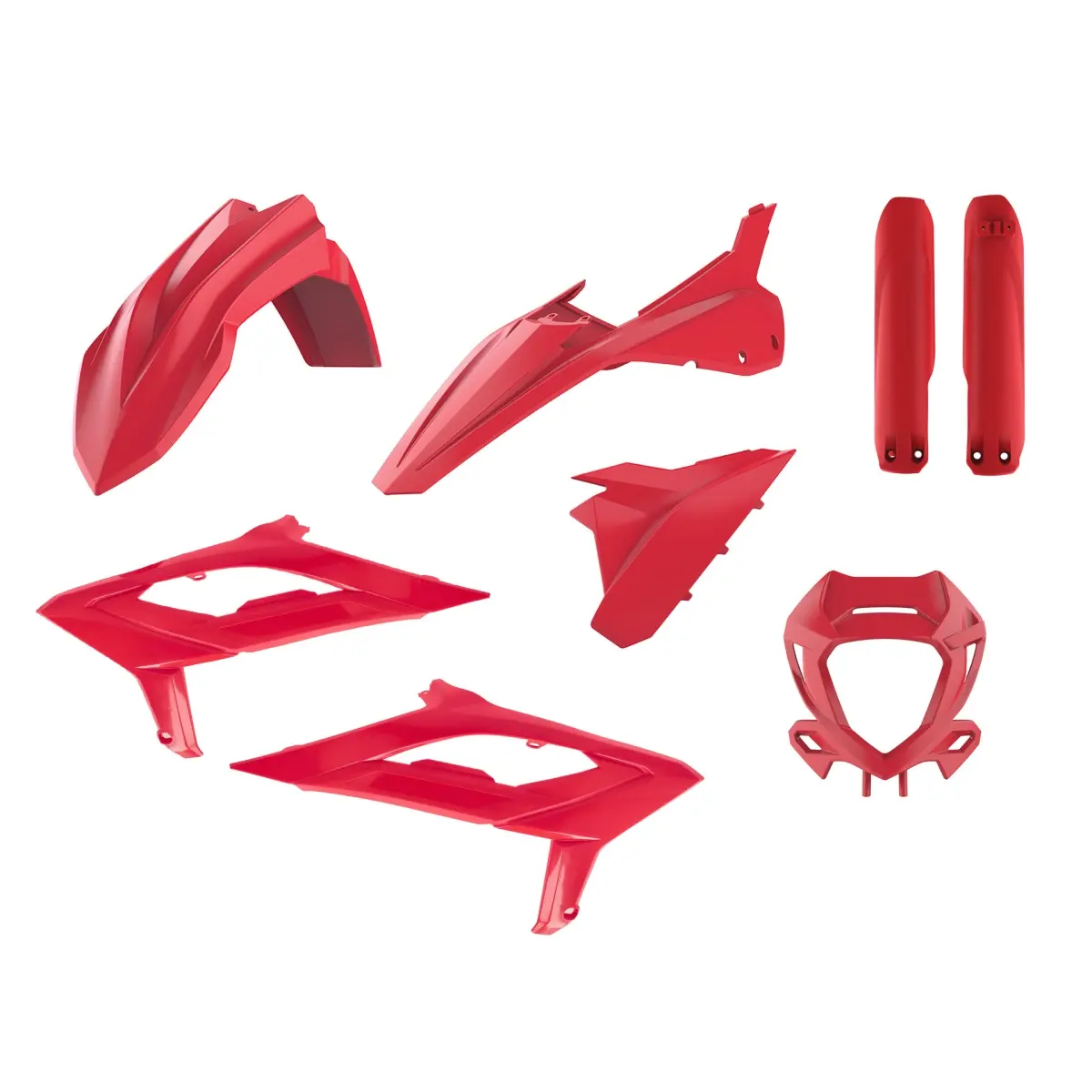 POLISPORT kompletní sada plastů (FULL KIT) BETA RR 2T/4T 23-24 v sadě kryt světla (8667300004) a kryty tlumičů (8399100001) barva červená (POLISPORT)