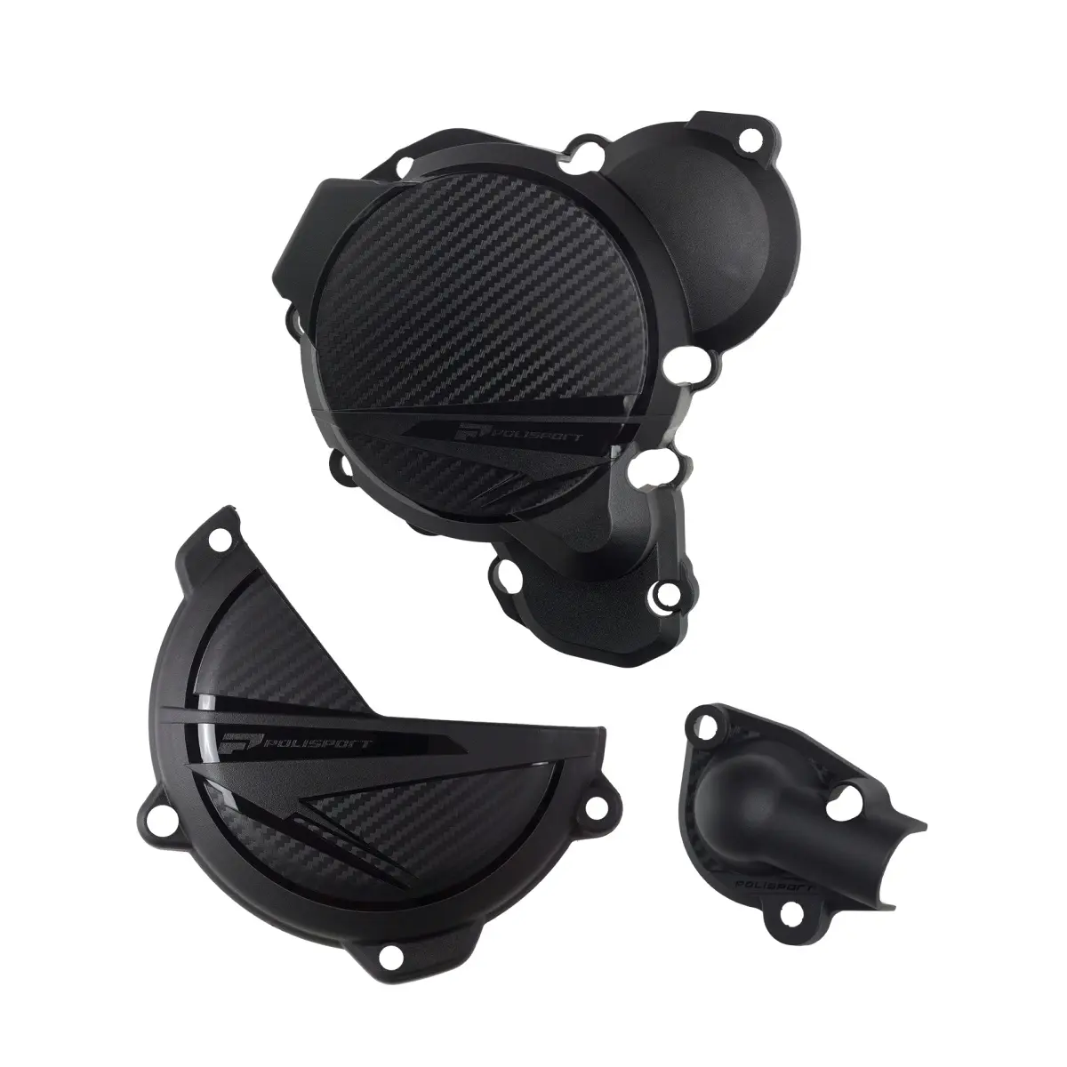 POLISPORT sada krytu alternátoru, spojky a vodní pumpy KTM SX/XC 250/300 23-26; HUSQVARNA TC 250 23-26; TX 300 23-26 (POLISPORT sada krytu)