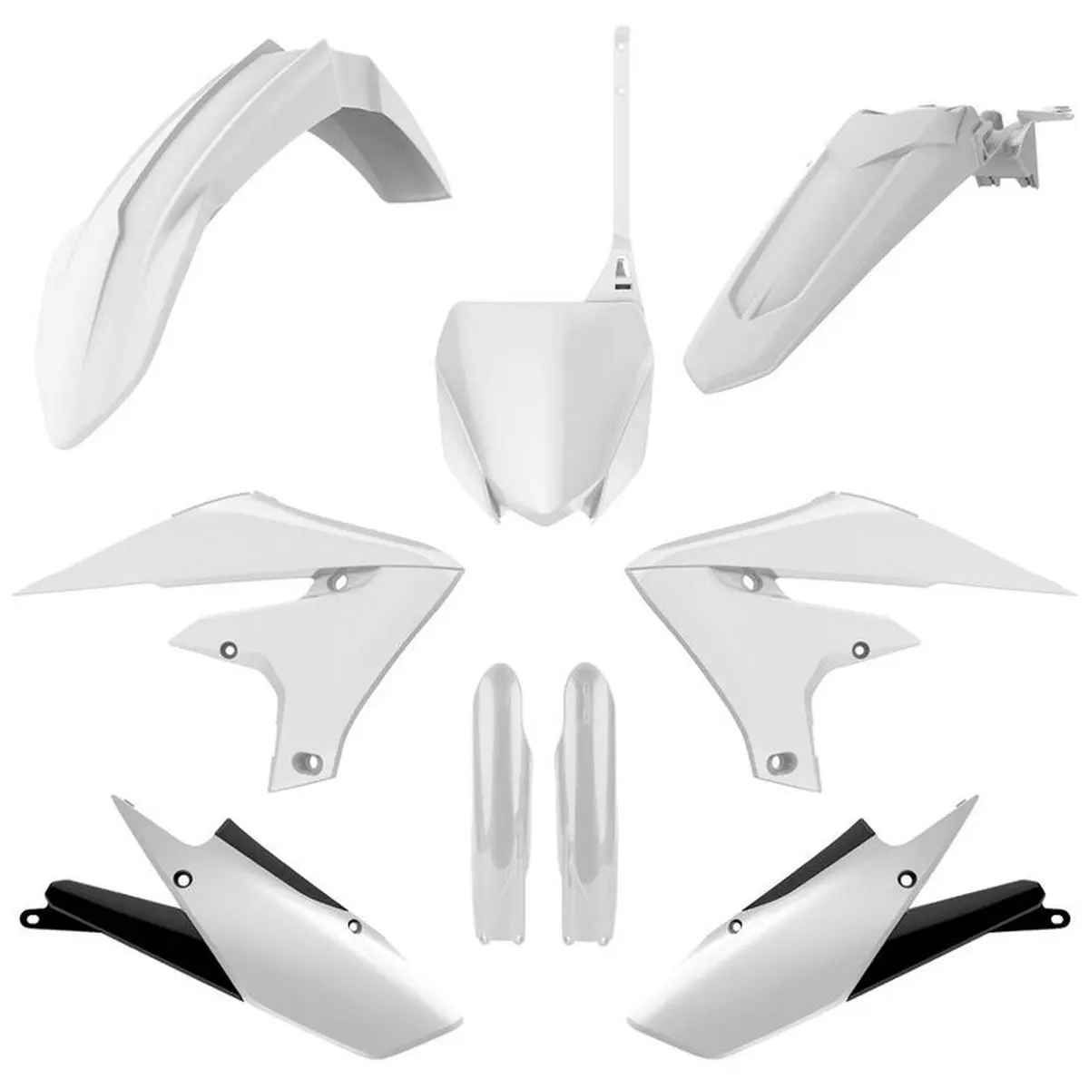 POLISPORT kompletní sada plastů (FULL KIT) YAMAHA YZ 250F 19-23; WR 250F 20-24; YZ 450F 18-22; WR 450F 19-24 v sadě přední tabulka (8666000008) i