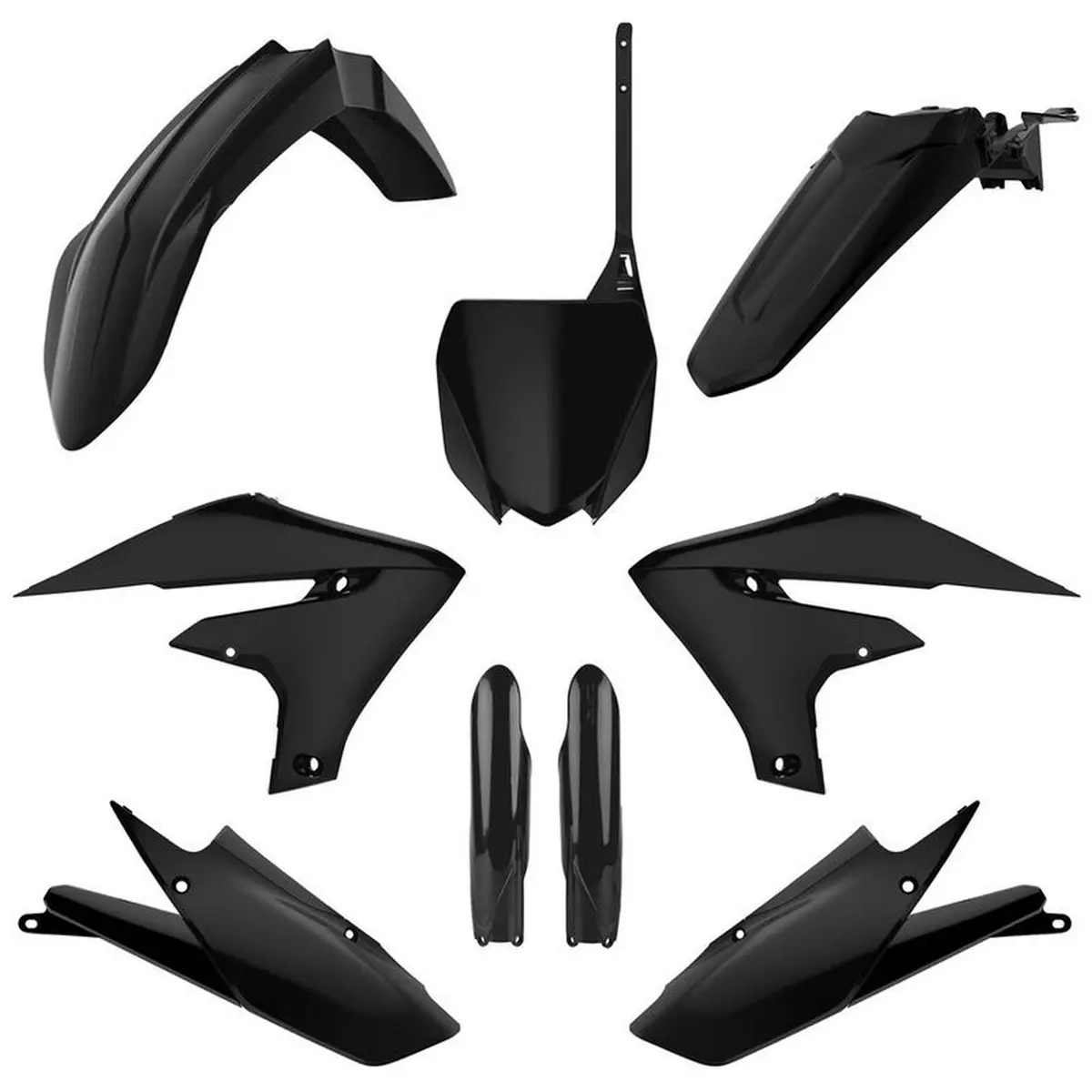 POLISPORT kompletní sada plastů (FULL KIT) YAMAHA YZ 250F 19-23; WR 250F 20-24; YZ 450F 18-22; WR 450F 19-24 v sadě přední tabulka (8666000009) i