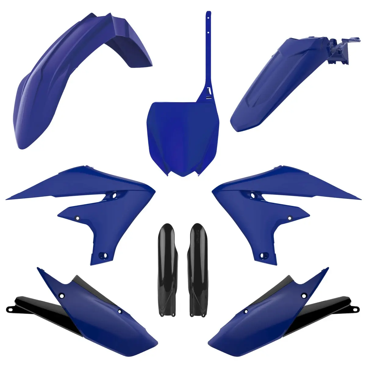 POLISPORT kompletní sada plastů (FULL KIT) YAMAHA YZ 250F 19-23; WR 250F 20-24; YZ 450F 18-22; WR 450F 19-24 v sadě přední tabulka (8666000007) a