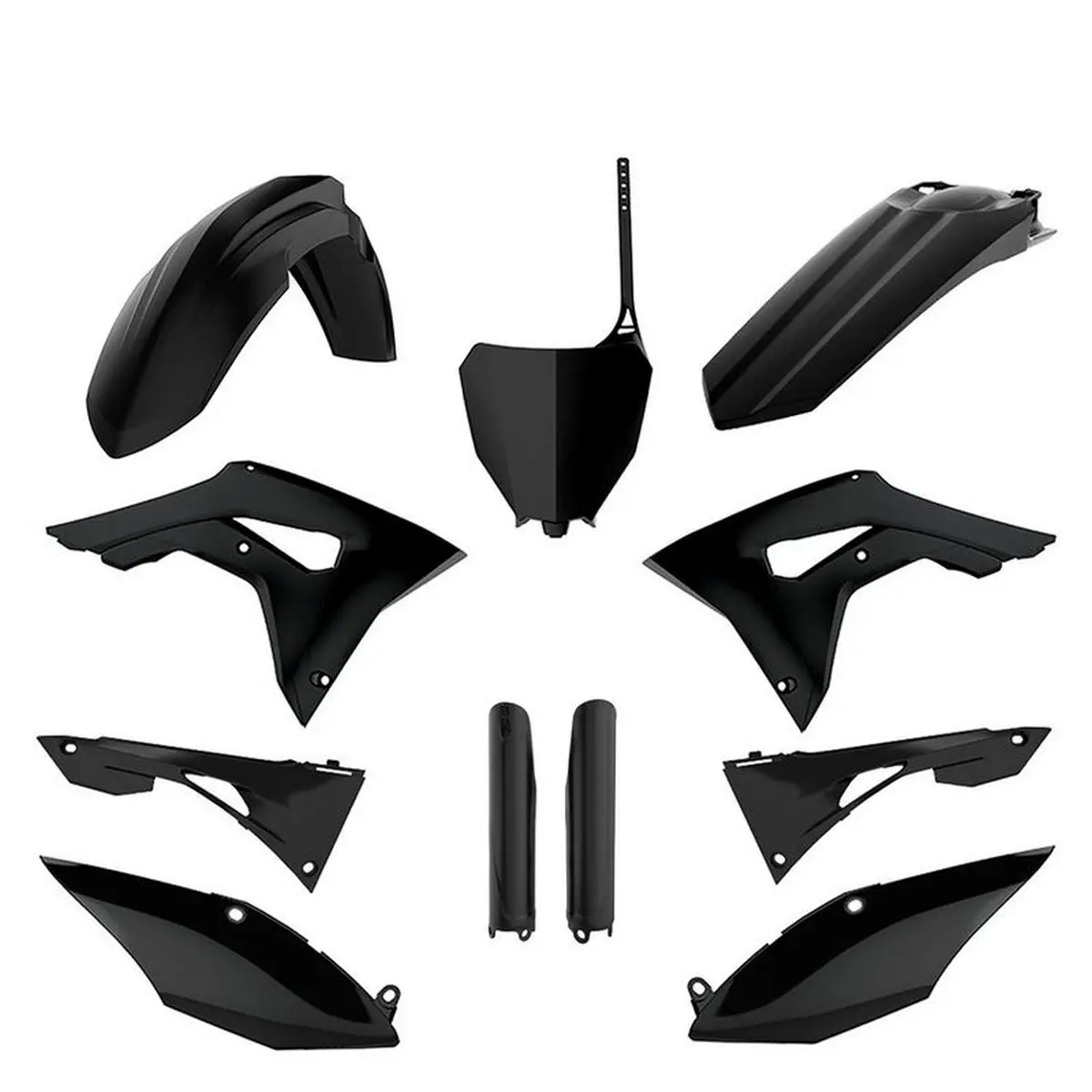 POLISPORT kompletní sada plastů (FULL KIT) HONDA CRF 250R 18-21; CRF 450R 17-20 v sadě tabulka přední (8667200003) i kryty tlumičů (8351900002) barva