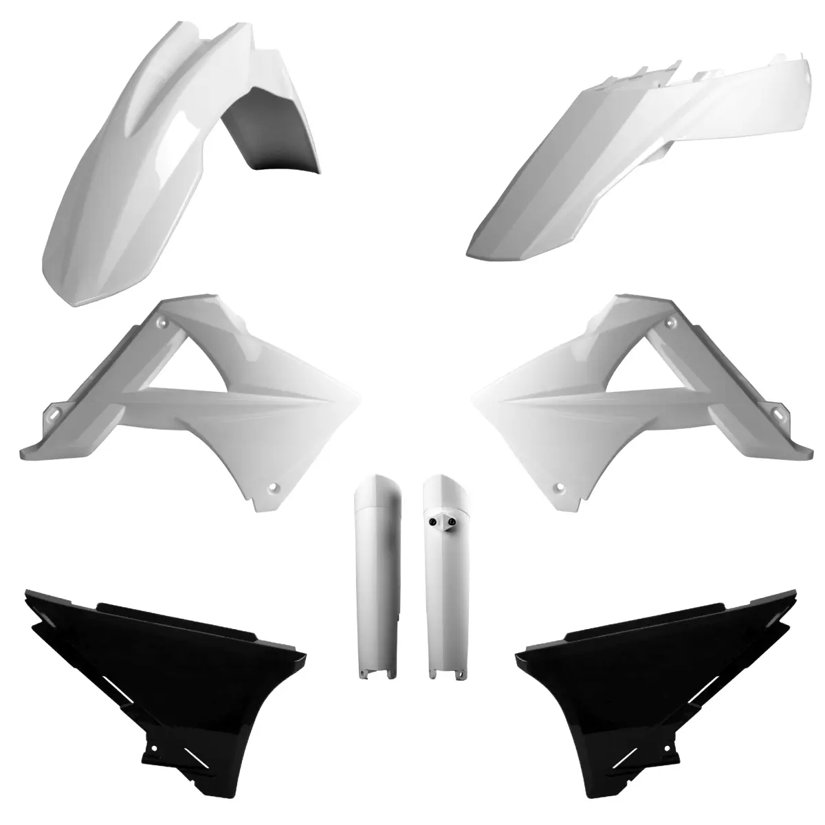 POLISPORT kompletní sada plastů (FULL KIT) GAS GAS EC/EC-E 125 11; EC/EC-E 200 11; EC/EC-E 250 11; EC-EC-E 300 11 EC/EC-F 11 v sadě kryty tlumičů