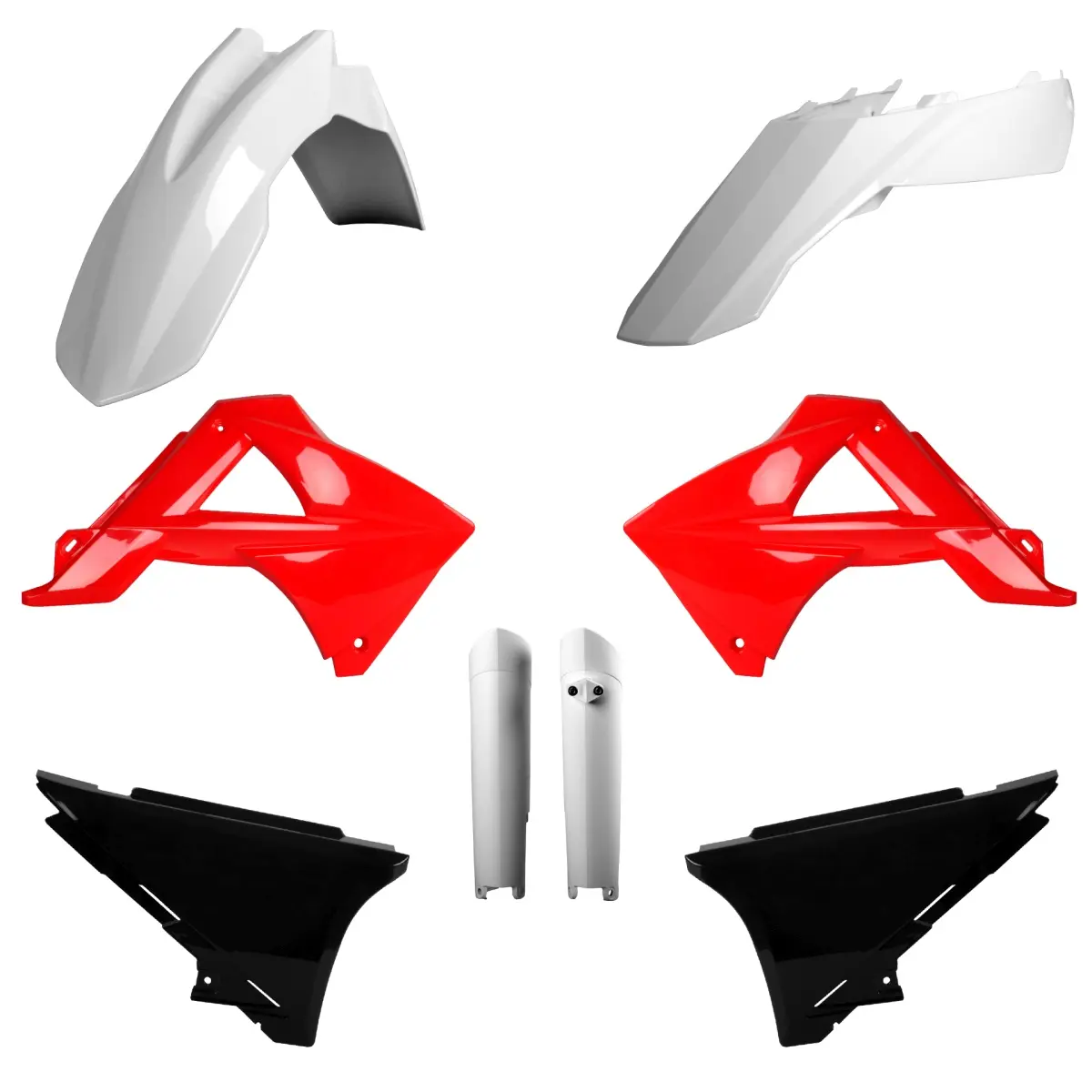 POLISPORT kompletní sada plastů (FULL KIT) GAS GAS EC/EC-E 125 11; EC/EC-E 200 11; EC/EC-E 250 11; EC-EC-E 300 11 EC/EC-F 11 v sadě kryty tlumičů