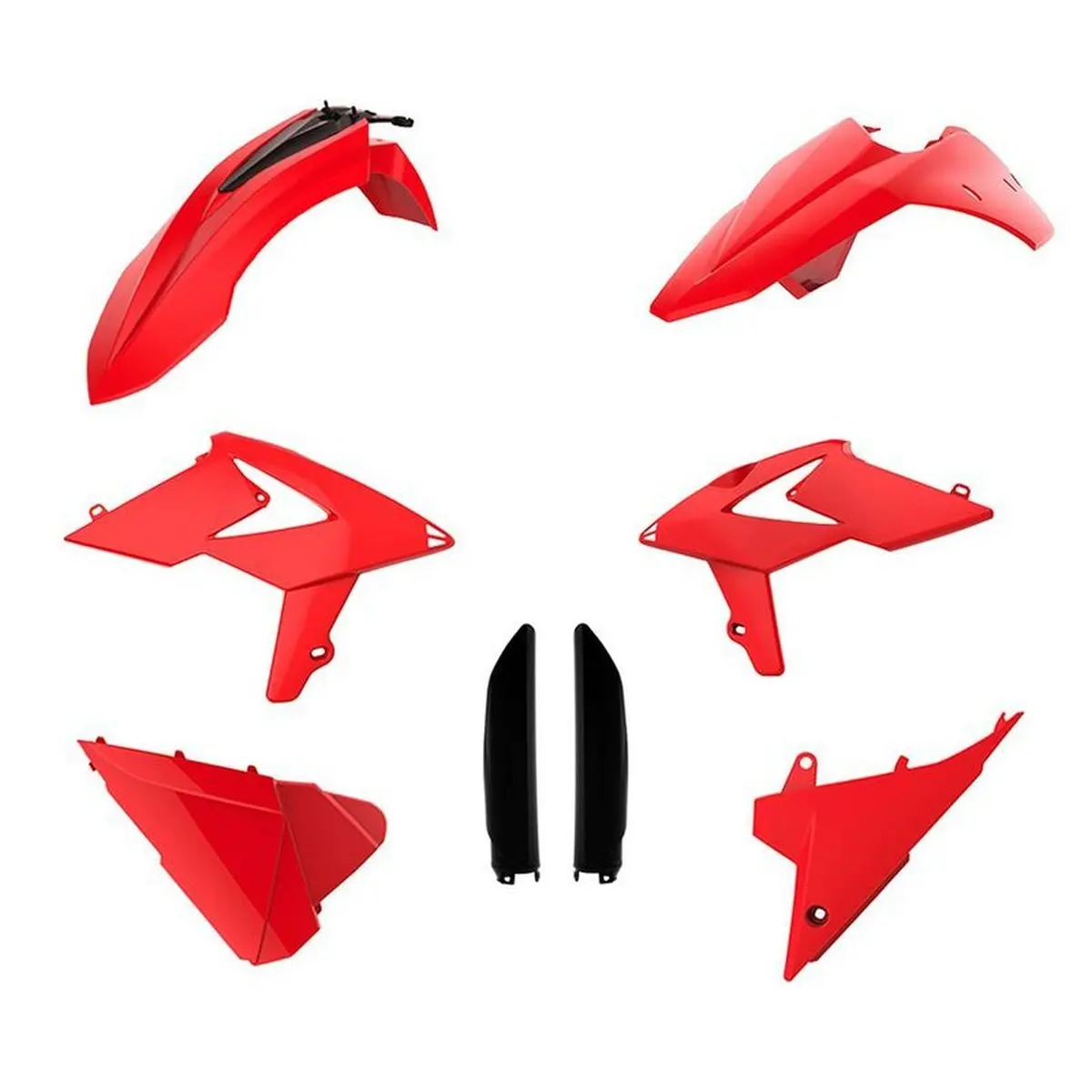 POLISPORT kompletní sada plastů (FULL KIT) BETA 2T/4T 13-17 v sadě kryty tlumičů (8398700003) barva červená ( )