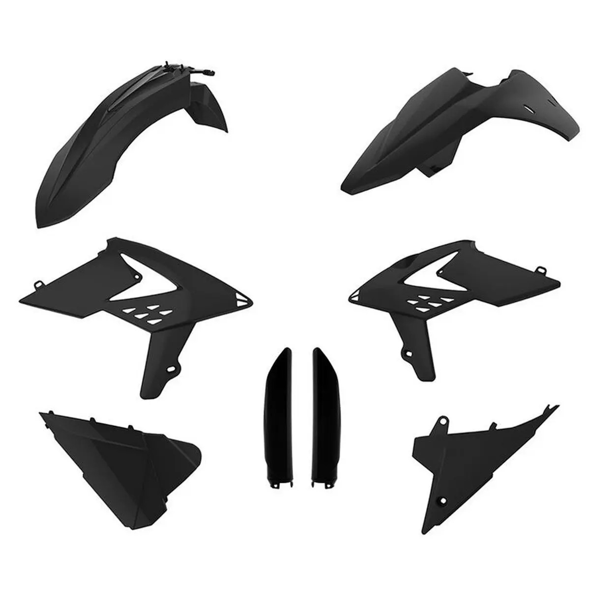 POLISPORT kompletní sada plastů (FULL KIT) BETA 2T/4T 13-17 v sadě kryty tlumičů (8398700003) barva černá (POLISPORT kompletní sada plastů (FULL KIT))