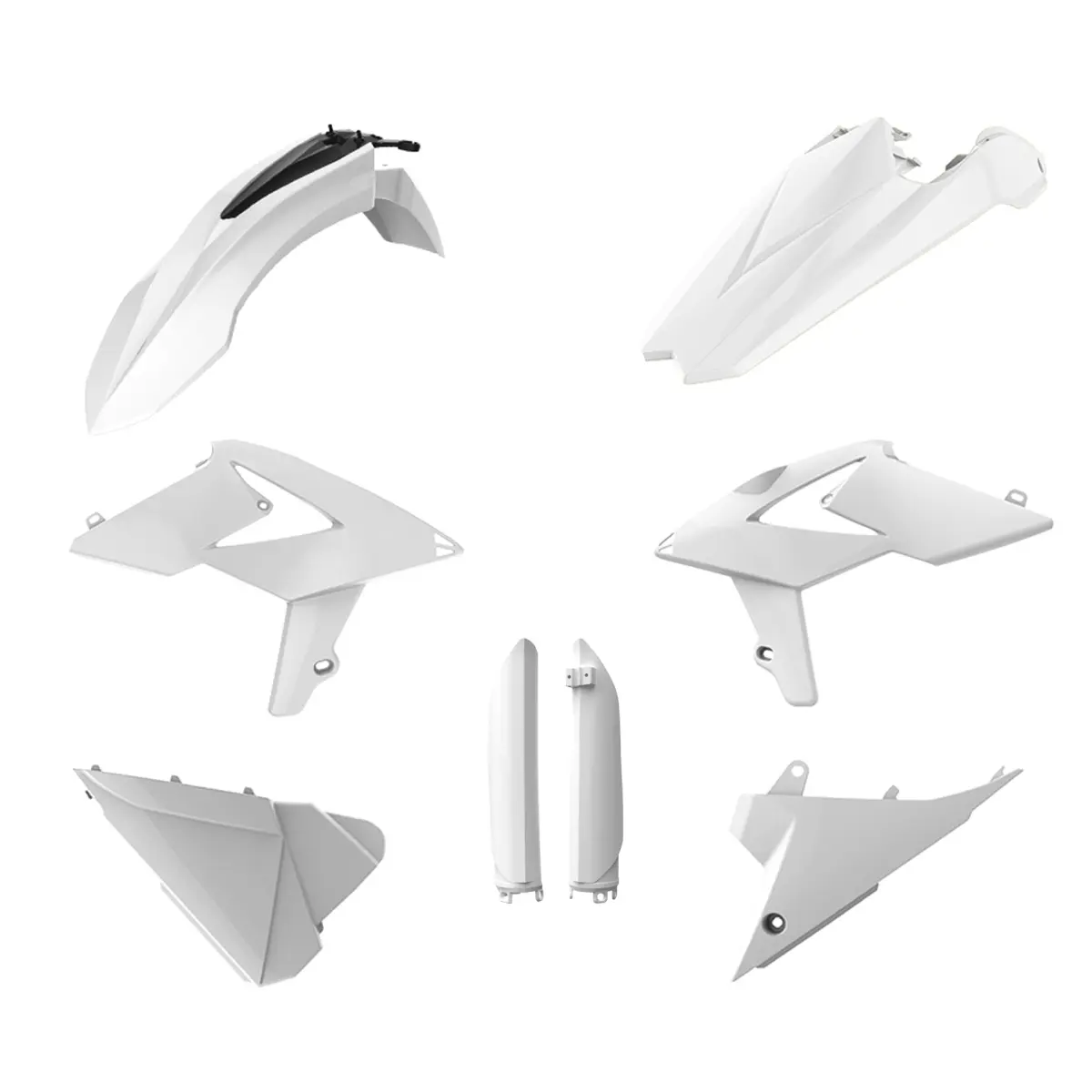 POLISPORT kompletní sada plastů (FULL KIT) BETA 2T/4T 18-19 v sadě kryty tlumičů (8398700002) barva bílá (OEM) (POLISPORT kompletní sada plastů (FULL)