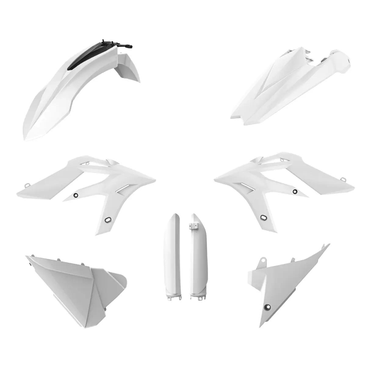 POLISPORT kompletní sada plastů (FULL KIT) BETA X-TRAINER 15-19 v sadě kryty tlumičů (8398700002) barva bílá OEM (POLISPORT kompletní sada plastů)