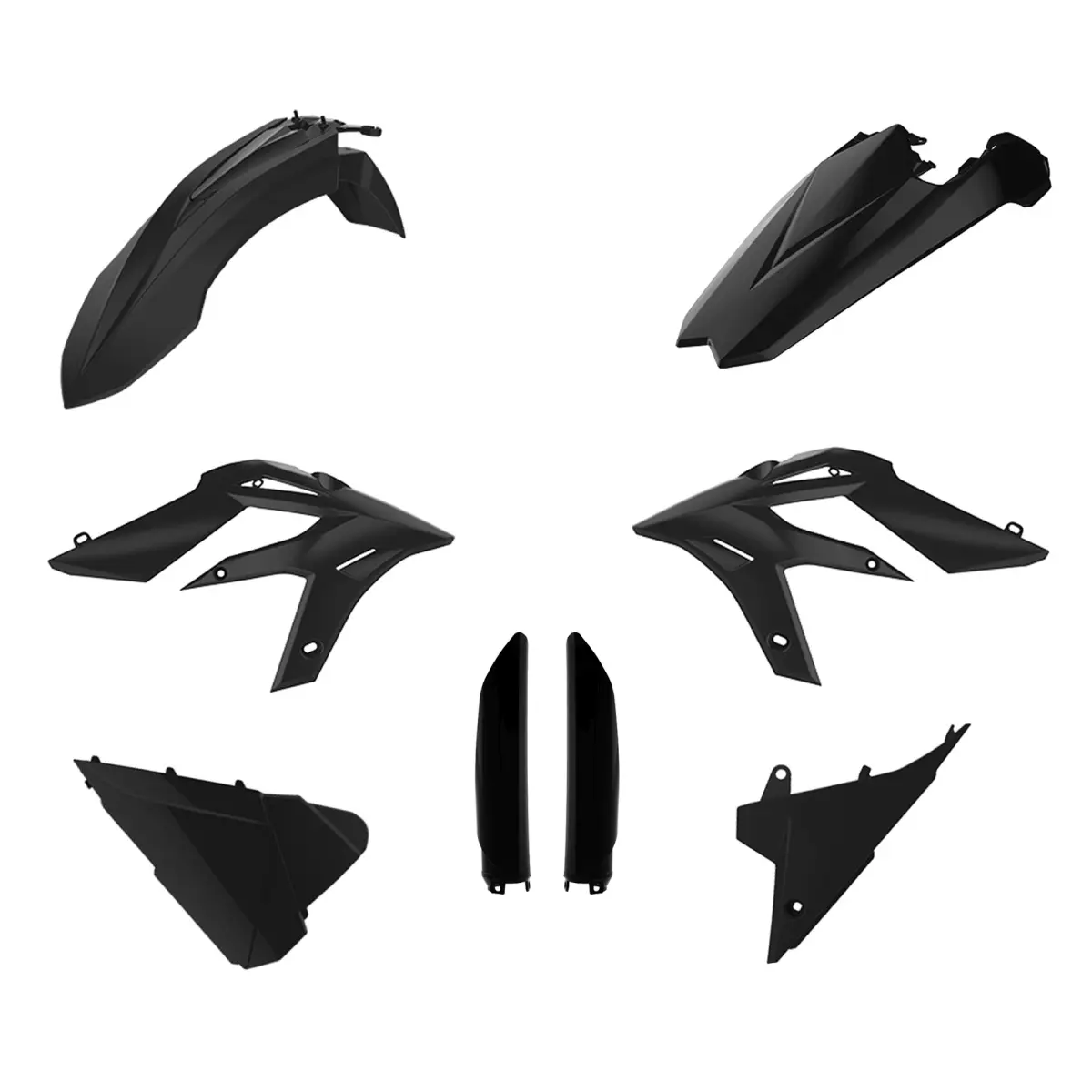 POLISPORT kompletní sada plastů (FULL KIT) BETA X-TRAINER 15-19 v sadě kryty tlumičů (8398700003) barva černá (POLISPORT kompletní sada plastů (FULL)