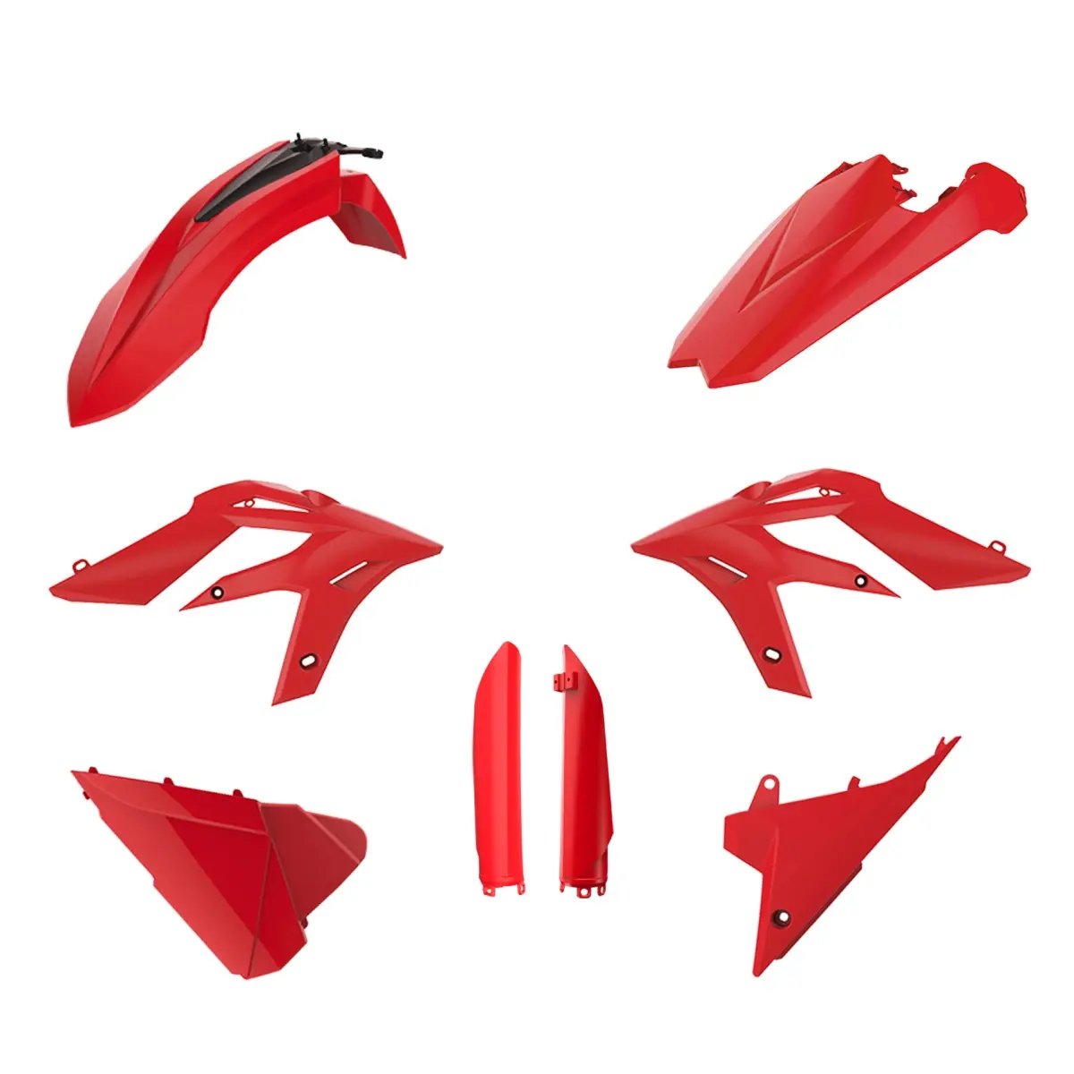 POLISPORT kompletní sada plastů (FULL KIT) BETA X-TRAINER 15-19 v sadě kryty tlumičů (8398700001) barva červená (POLISPORT kompletní sada plastů)
