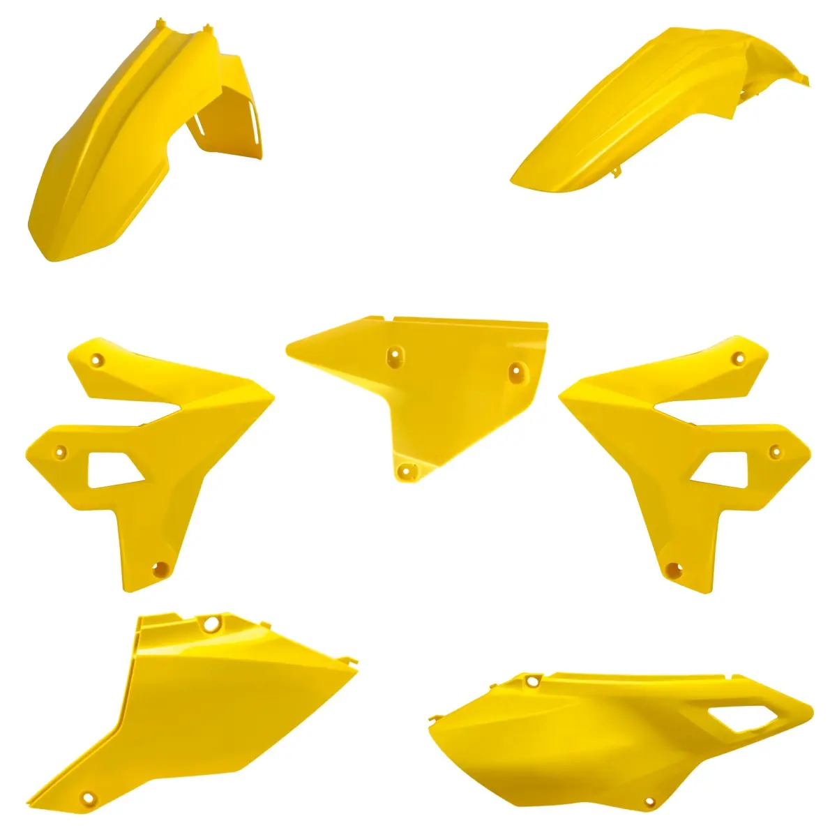 POLISPORT kompletní sada plastů SUZUKI DR-Z 400 (DRZ400) 00-25 (restyling) barva žlutá ( )