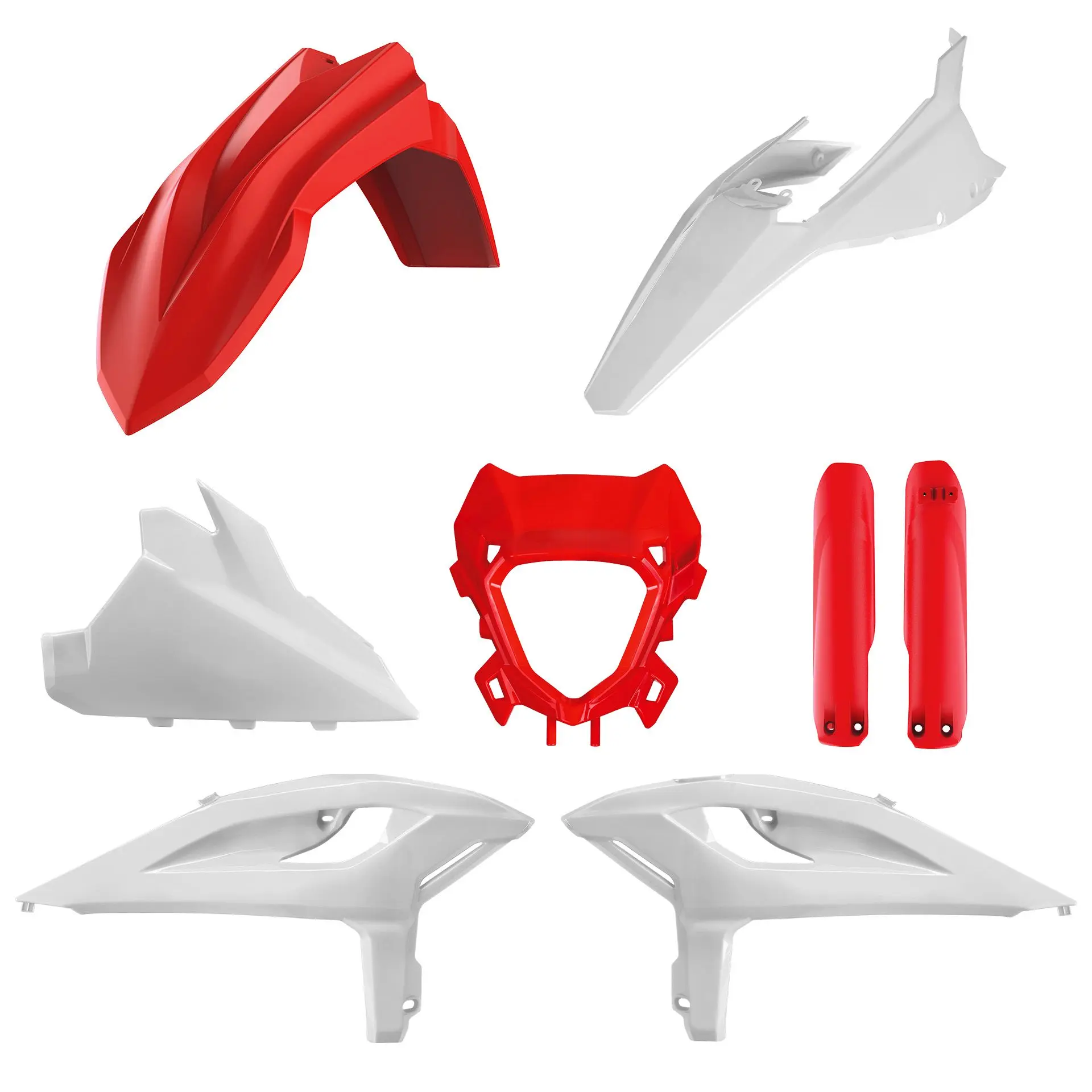 POLISPORT kompletní sada plastů (FULL KIT) BETA RR 2T/4T RACING 25-26; RR 2T/4T X-PRO 25-26 v sadě kryt světla (8681200001) a kryty tlumičů