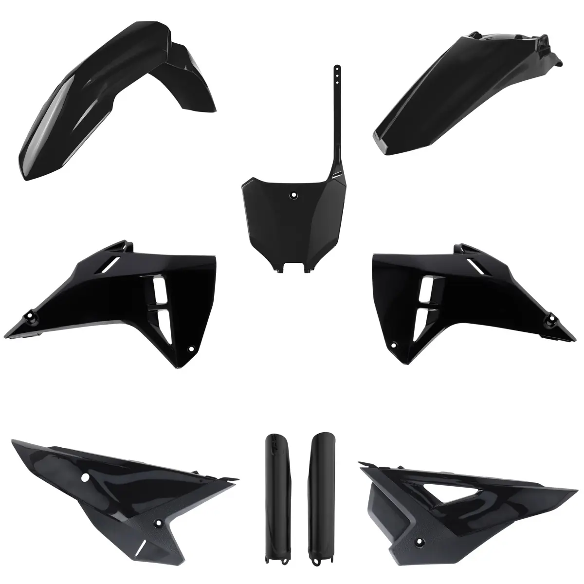 POLISPORT kompletní sada plastů (FULL KIT) HONDA CRF 250R 25-26; CRF 450R 25-26 v sadě přední tabulka (8670700003) a kryty tlumičů (8351900002) barva