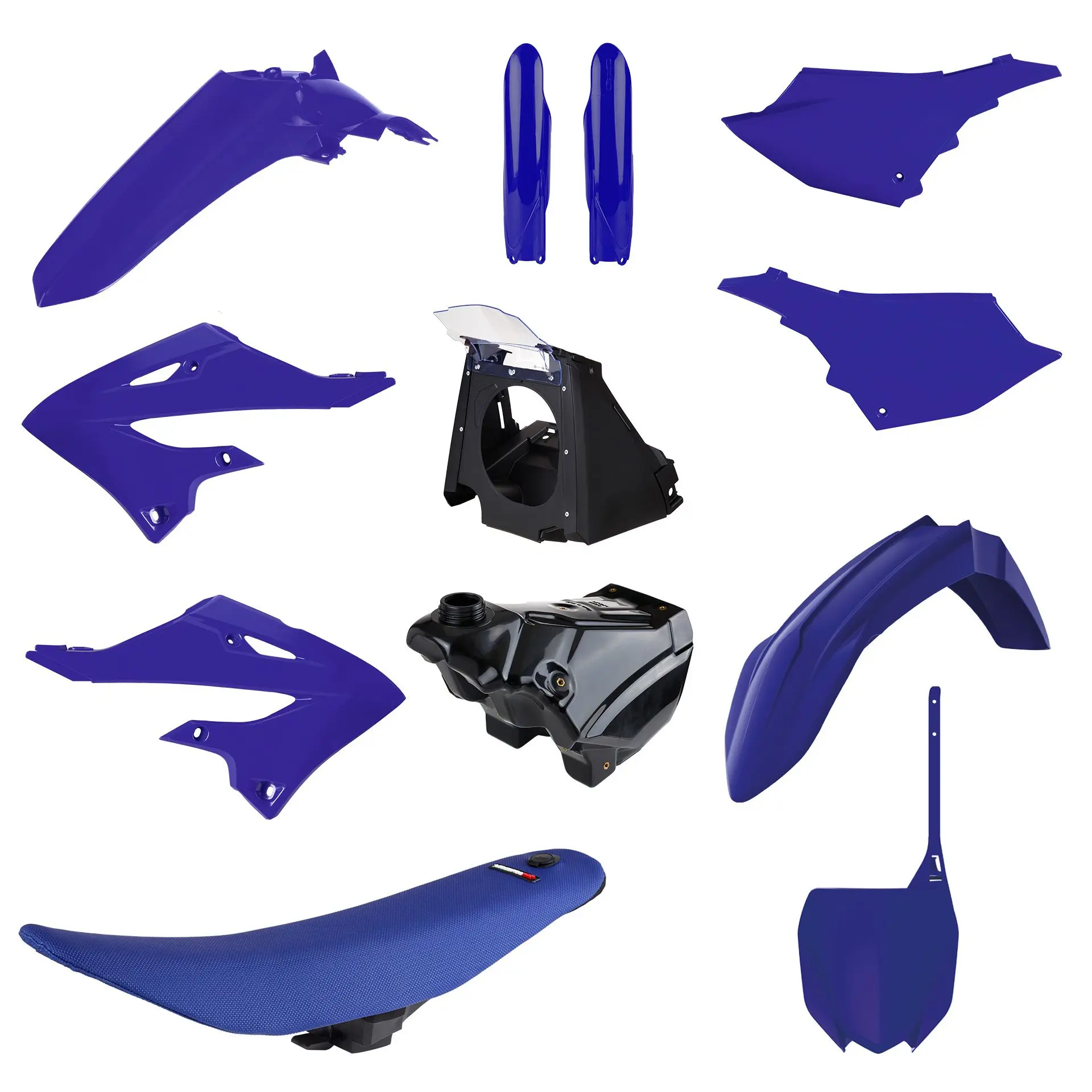 POLISPORT kompletní sada plastů YAMAHA YZ 125/250 02-21 (restyling na model 2022) (obsahuje nádrž paliva; kompletní sedlo; airbox; přední i zadní