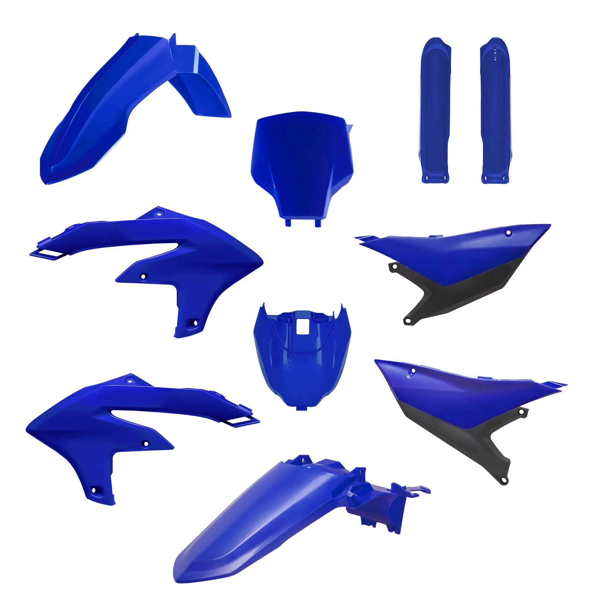 POLISPORT kompletní sada plastů (FULL KIT) YAMAHA YZ 450F 26 v sadě tabulka přední (8681600001) a kryty tlumičů (8352300009) barva modrá ( )