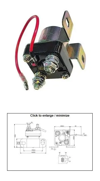 DZE relé startéru POLARIS ATP / BIG BOSS / MAGNUM / RANGER / SPORTSMAN / TRAIL BLAZER/ WORKER / XPLORER / XPRESS (4011335) (150A) ( )