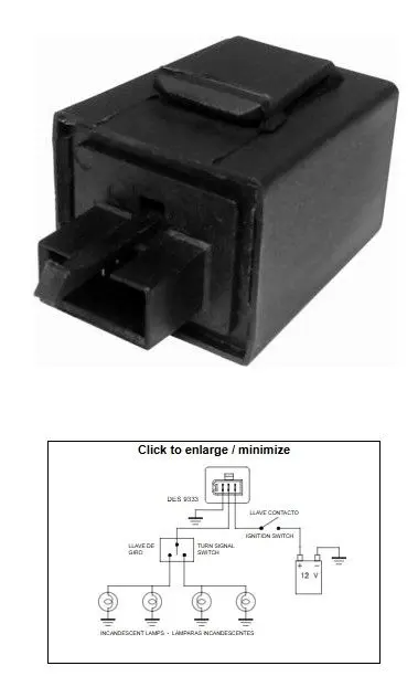 DZE přerušovač blinkrů YAMAHA XJ 600 92-96; YZF 750 94; TDM 850 92-93; FZR 1000 91-93; GTS 1000 93-94 (3YA-83350-00) (DZE přerušovač blinkrů YAMAHA)