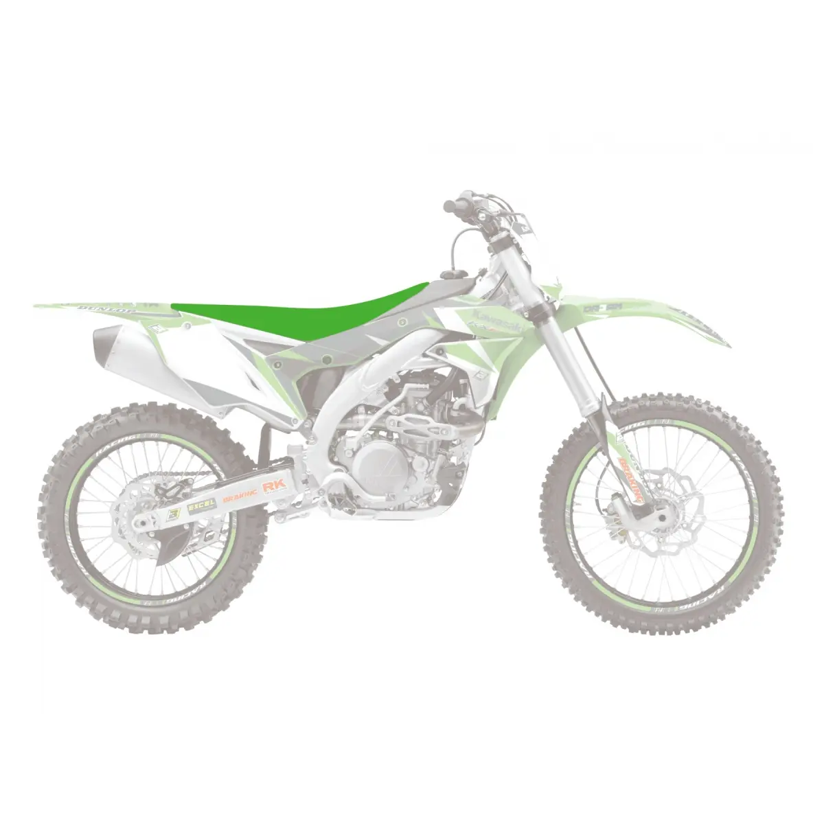 BLACKBIRD kompletní sedlo KAWASAKI KXF 250 13-16; KXF 450 12-15 PYRAMIDE vysoké (+15mm) (BLACKBIRD kompletní sedlo KAWASAKI KXF 250 13-16; KXF 450)