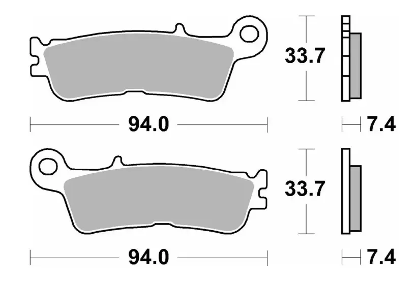 SBS brzdové destičky KH755 OFF-ROAD závodní sintrované barva zlatá FANTIC XX 125, XEF/XXF 250/450, XEX 250 22-, YAMAHA YZ 250 22-, WR/YZ 250F/450F