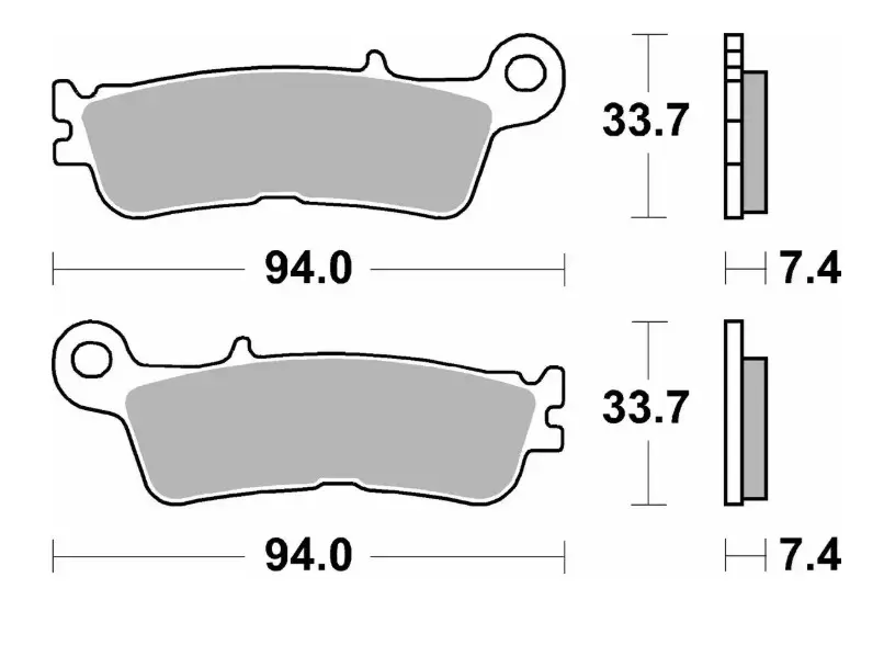 SBS brzdové destičky KH755 OFF-ROAD sintrované barva zlatá FANTIC XX 125, XEF/XXF 250/450, XEX 250 22-, YAMAHA YZ 250 22-, WR/YZ 250F/450F 21-, YZ