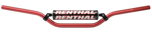 RENTHAL řidítka 7/8 (22mm) MX HANDLEBAR RED REED / WINDHAM PADDED barva červená s chráničem (RENTHAL řidítka 7/8 (22mm) MX HANDLEBAR RED REED /)