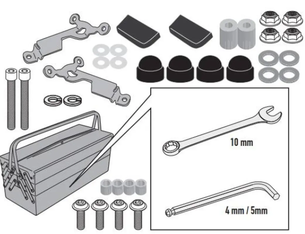 KAPPA upevnění plexi 2166AK HONDA CB 750 HORNET 23-24 ( )