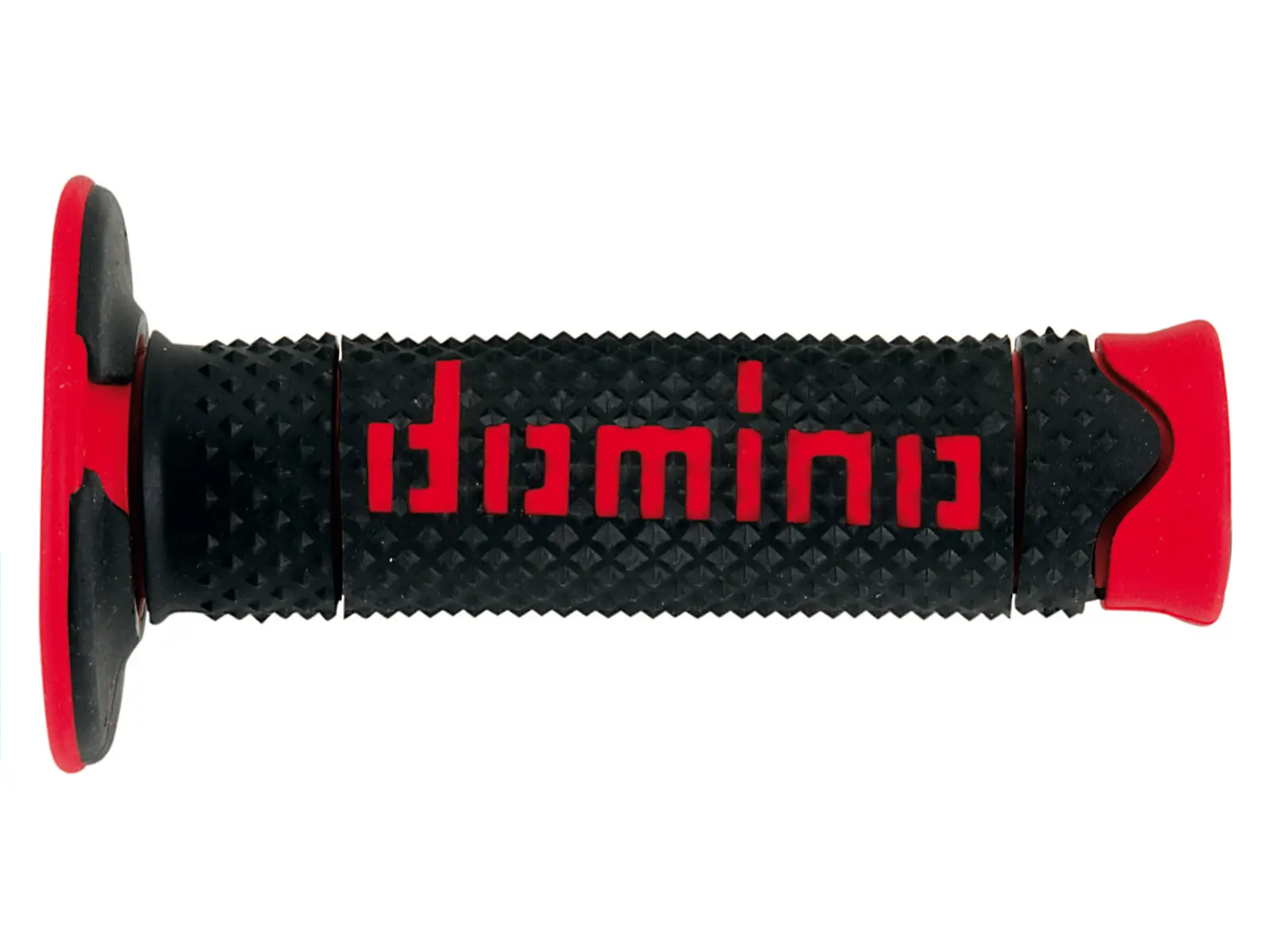 DOMINO gripy OFF ROAD PYRAMID dvousložkové barva černá/červená ( )