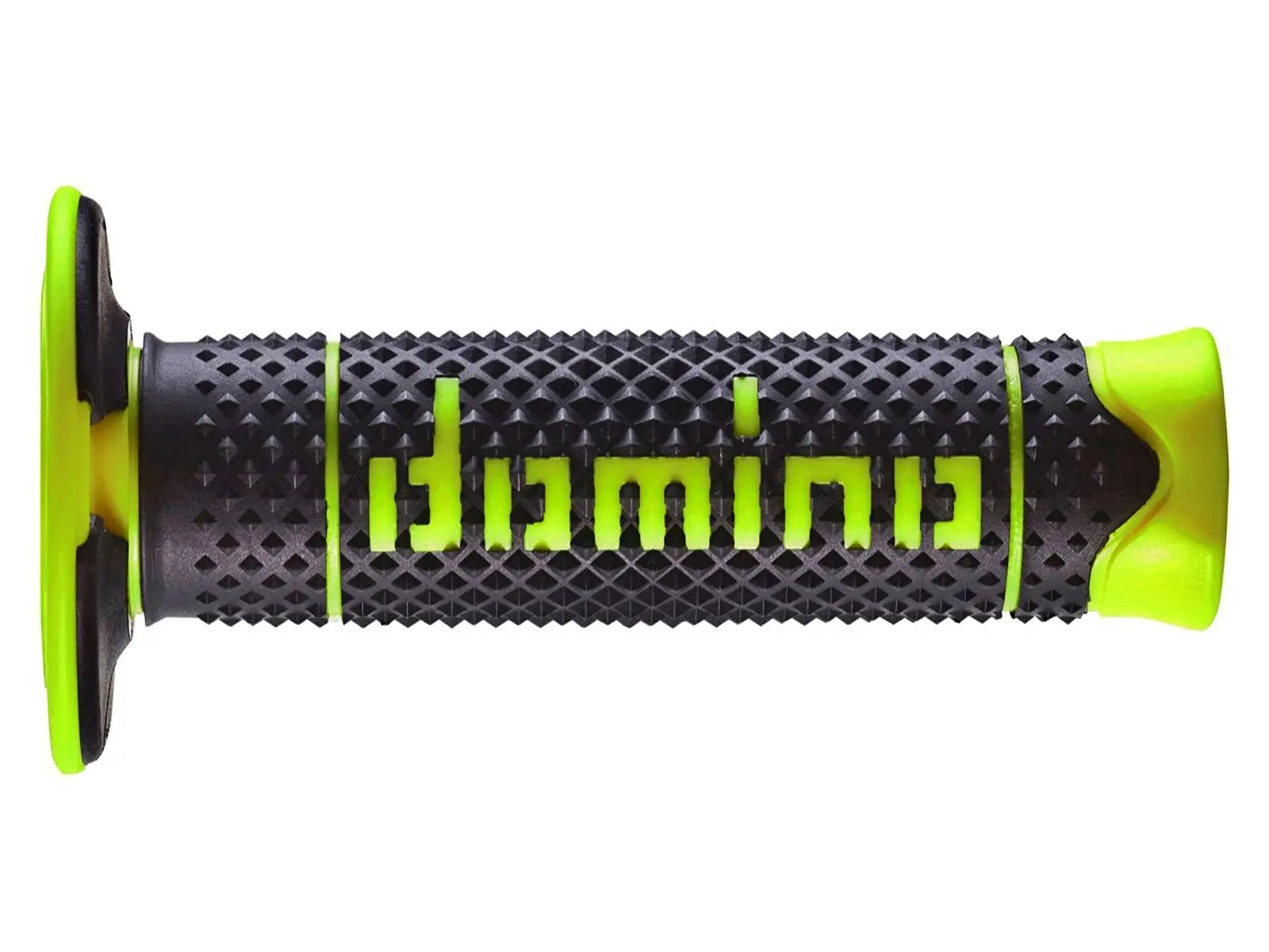 DOMINO gripy OFF ROAD PYRAMID dvousložkové barva černá/žlutá fluorescenční ( )