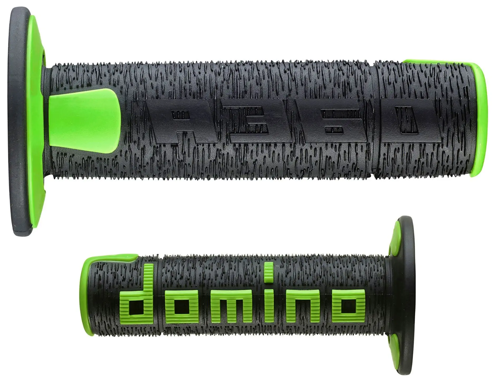 DOMINO gripy OFF ROAD NEW LAMELAR dvousložkové barva černá/zelená ( )