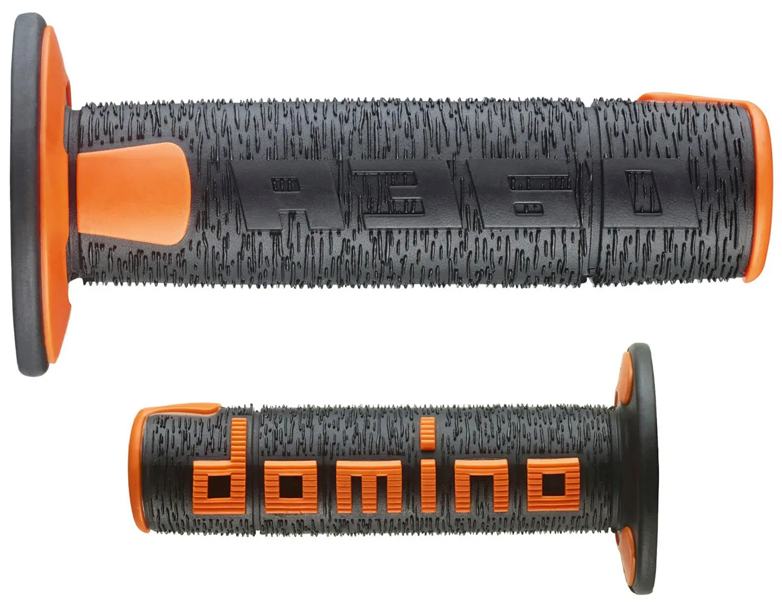 DOMINO gripy OFF ROAD NEW LAMELAR dvousložkové barva černá/oranžová ( )