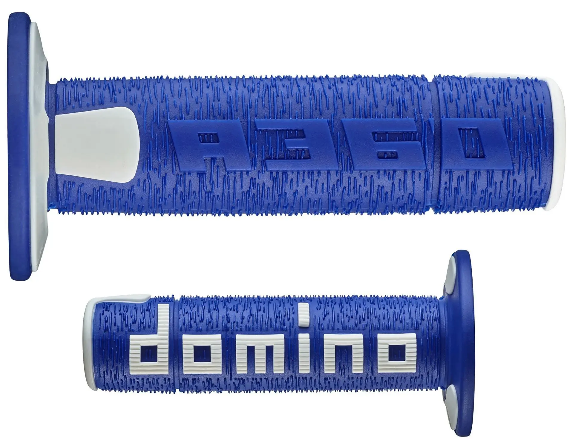 DOMINO gripy NEW LAMELAR dvousložkové barva modrá/bílá (DOMINO gripy NEW LAMELAR dvousložkové barva modrá/bílá)