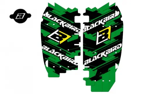 BLACKBIRD samolepky na kryt chladiče RAD LOUVER DECALS ( )