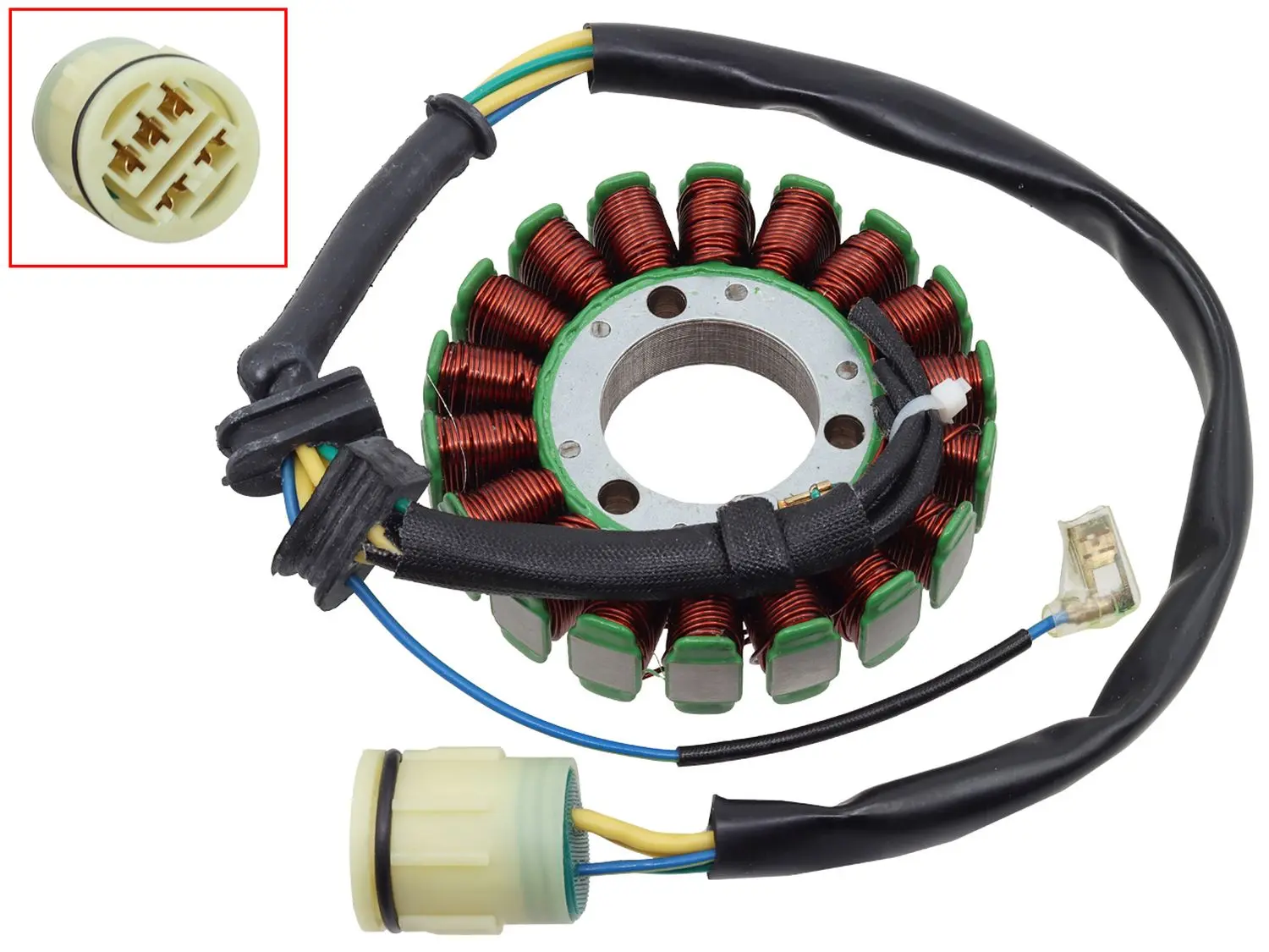 BRONCO stator (vinutí) alternátoru HONDA TRX 350 RANCHER FE / FM / TE / TM 00-06 (31120-HN5-M02; 31120-HN5-671; 31120-HN5-672; 3 1120-HN5-) ( )