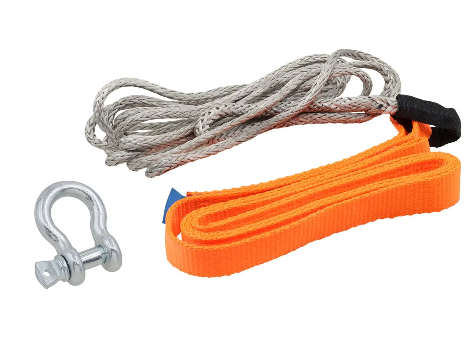 BRONCO syntetické lano (570cm) PLUS nylonový pásek (148cm) PLUS šekl (komplet) ( )