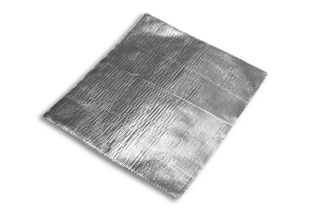 UFO hliníková tepelně ochranná nálepka k výfuku 19X17cm (AC01973) ( )