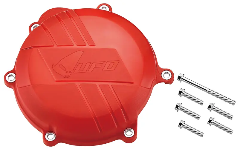 UFO kryt spojky HONDA CRF 250 10-17 barva červená (UFO kryt spojky HONDA CRF 250 10-17 barva červená)