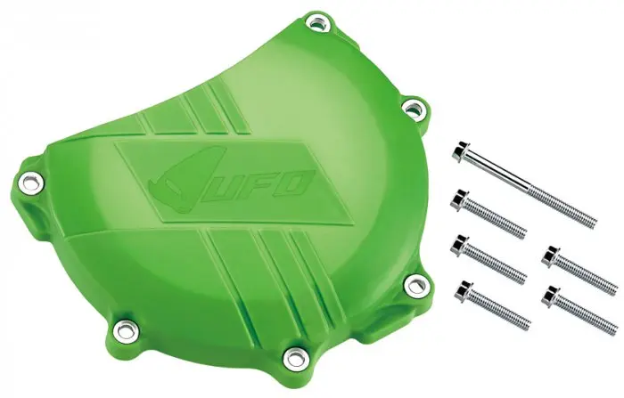 UFO kryt spojky KAWASAKI KXF 450 16-17, barva zelená (UFO kryt spojky KAWASAKI KXF 450 16-17, barva zelená)