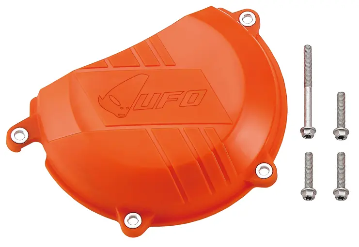 UFO kryt spojky KTM SXF 450 13-15, EXC 450 13-15, barva oranžová (UFO kryt spojky KTM SXF 450 13-15, EXC 450 13-15, barva oranžová)