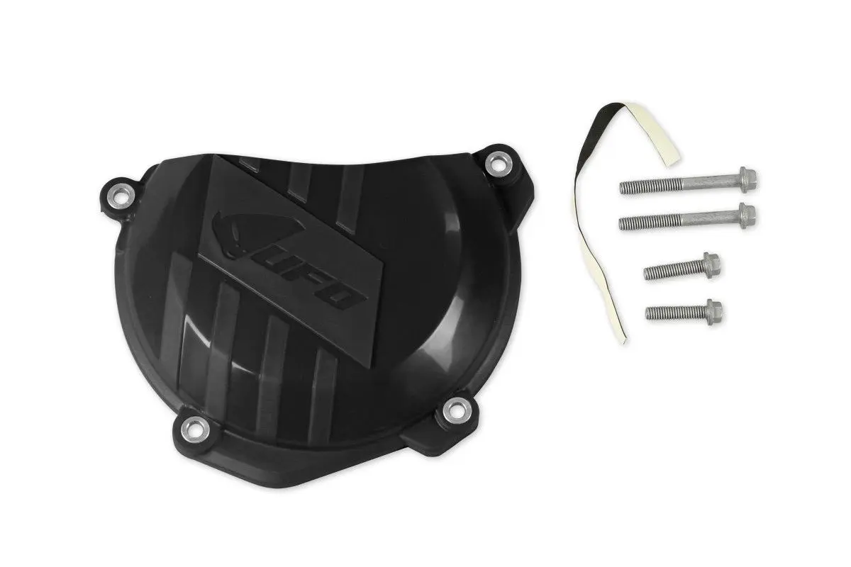 UFO kryt spojky KTM SXF (SX-F) 250 / 350 16-21, EXC 250 / 350 17-21, HUSQVARNA FC 250 / 350 16-21, FE 250 / 350 17-21 barva černá (UFO kryt spojky)