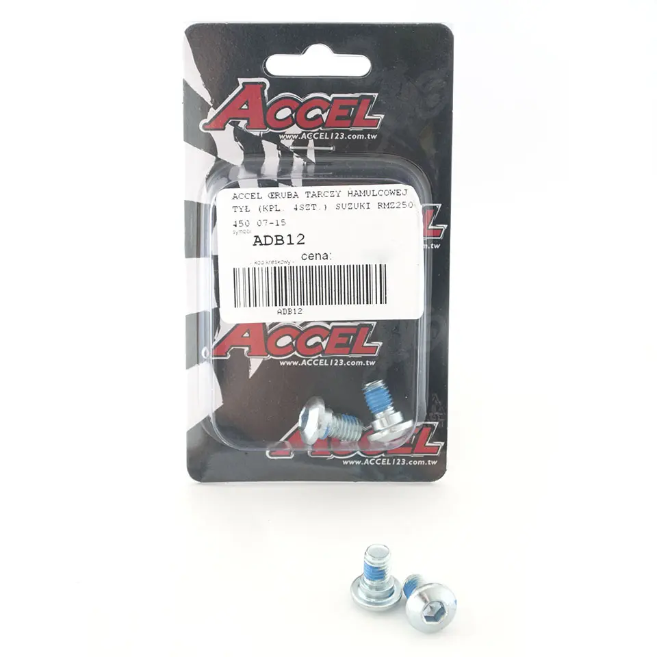 ACCEL šrouby brzdového kotouče zadní (komplet 4kusů-M8) SUZUKI RMZ 250/450 '07-'15 (ACCEL šrouby brzdového kotouče zadní (komplet 4kusů-M8) SUZUKI)