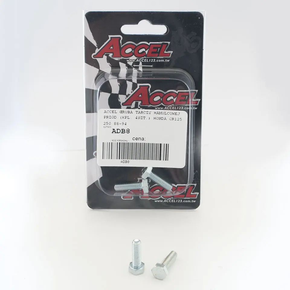 ACCEL šrouby brzdového kotouče přední (komplet 4kusů-M6) HONDA CR 125/250 '88-'94 (ACCEL šrouby brzdového kotouče přední (komplet 4kusů-M6) HONDA CR)