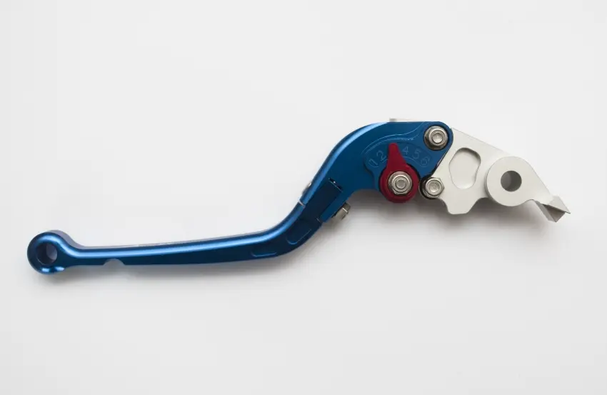 ACCEL výklopná brzdová páka YAMAHA R6 05-13, R1 04-13, MT01 04-09 barva modrá (DHY10) (ACCEL výklopná brzdová páka YAMAHA R6 05-13, R1 04-13, MT01)