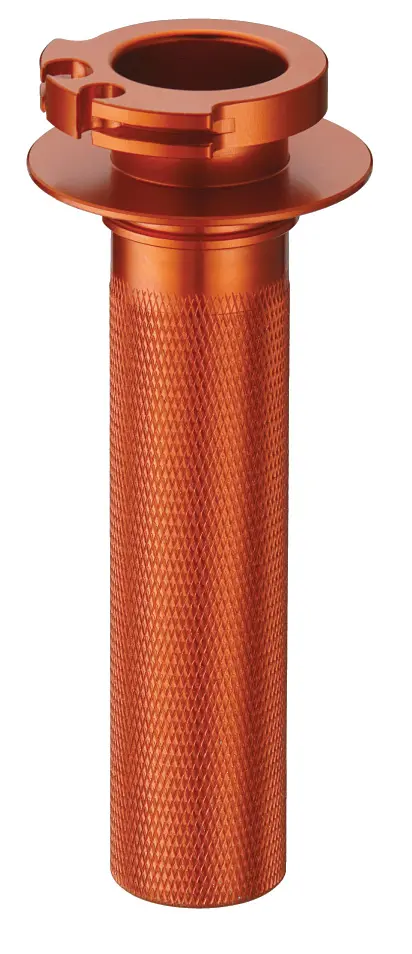 ACCEL plynová rukojeť hliníková s ložiskem KTM 4T 04-16, 250XCFW/350EXCF/450/500XCW/500EXC 2016 (L2230400) barva oranžová (ACCEL plynová rukojeť)