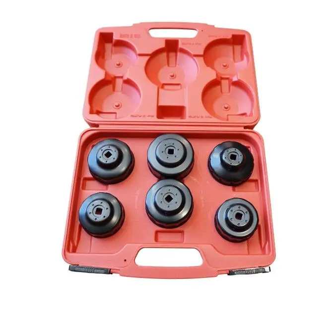 M.C. sada klíčů na olejové filtry (6 ks) 76mm/12, 65mm/14, 76mm/8, 76mm/14 , 80mm/15 , 68mm/14 (M.C. sada klíčů na olejové filtry (6 ks) 76mm/12,)